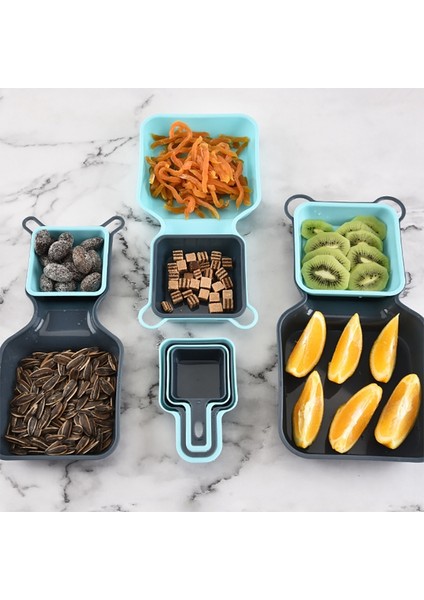 10 Parça Üstün Pp Gıda Tabak Karıştırma Kabı Kare Kuru Meyve Atıştırmalık Salata Mutfak Kasesi Mutfak Alet Alet (Yurt Dışından) fırsatları