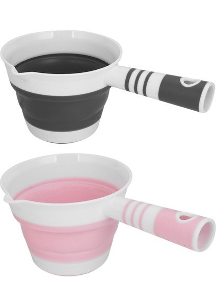 Paket Katlanabilir Su Kepçesi, Katlanabilir Su Kepçesi Kepçe, Katlanır Banyo Kaşığı Kepçesi, Mutfak Banyo Için Yerden Tasarruf (Yurt Dışından)