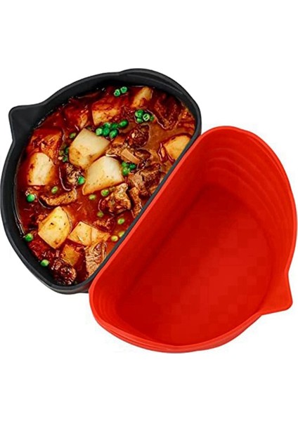 Silikon Yavaş Pişirici Gömlekleri Yavaş Pişirici Bölücü Astar Güveç Tencere Için Silikon Ekleme Yeniden Kullanılabilir ve Sızdırmaz Pişirme Astarı (Yurt Dışından)