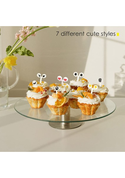 10 Adet Mini Sevimli Karikatür Gözler Öğle Yemeği Kutusu Dekorasyon Çatalı Meyve Çatalı Tatlı Çatalı (Yurt Dışından) indirimleri