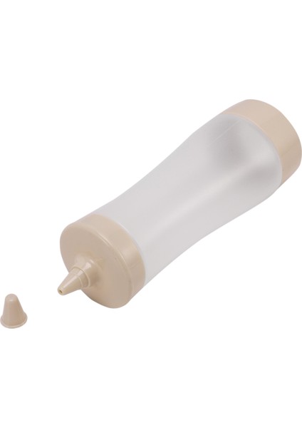 Sıkma Şişesi Mutfak Aksesuarları Sos Teknesi Plastik Sos Sirke Yağı Ketçap Sos Şişesi Çeşni Dispenseri Bej + Şeffaf (Yurt Dışından) modelleri