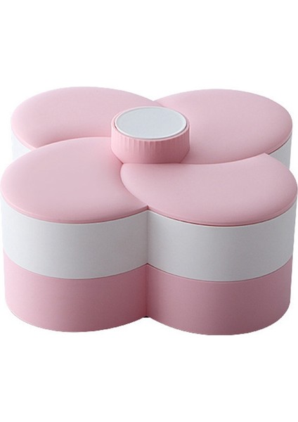 Şeker ve Fındık Kabı, 6 Bölmeli Yaprak Şeklinde Plastik Gıda Saklama Öğle Yemeği Çift Katlı Kapaklı Saklama Kutusu (Yurt Dışından)