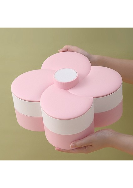 Şeker ve Fındık Kabı, 6 Bölmeli Yaprak Şeklinde Plastik Gıda Saklama Öğle Yemeği Çift Katlı Kapaklı Saklama Kutusu (Yurt Dışından) fırsatları