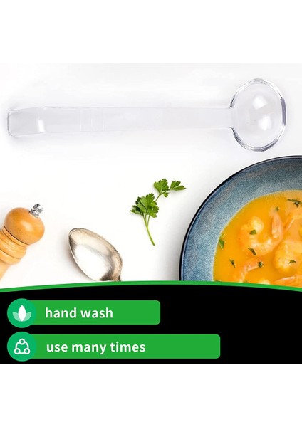 30 Parça Sos Için Şeffaf Küçük Kepçeler Uzun Yumruk Plastik Sos ve Sos Kepçeleri (Yurt Dışından) fırsatları