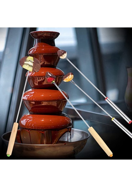 24 Paket Paslanmaz Çelik Fondü Çatalı, 12 Ahşap Sap ve 12 Paslanmaz Çelik Sap, Isıya Dayanıklı Smores Çubukları (Yurt Dışından) modelleri