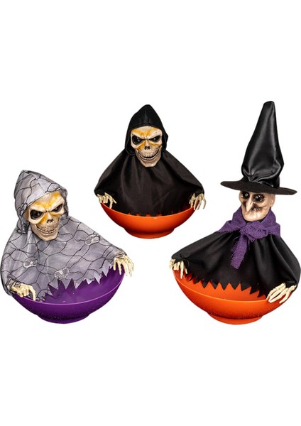 Cadılar Bayramı Şekerleme Kasesi Hareketli Şekerleme Kabı Işıklı Gözler ve Ürkütücü Seslerle Cadılar Bayramı Şekerleme Kasesi Hayalet Meyve Kaseleri B (Yurt Dışından) fırsatları