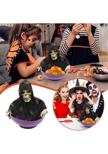 Cadılar Bayramı Şekerleme Kasesi Hareketli Şekerleme Kabı Işıklı Gözler ve Ürkütücü Seslerle Cadılar Bayramı Şekerleme Kasesi Hayalet Meyve Kaseleri B (Yurt Dışından) indirimleri