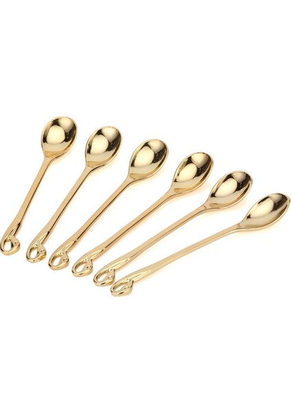 7 Adet Kuğu Tabanı Tutucu Yemek Takımı Seti Altın Kaşık Çatal Çatal Kahve Kek Meyve Salatası Tatlı Sofra Takımı Çay Kaşığı-C (Yurt Dışından) indirimleri