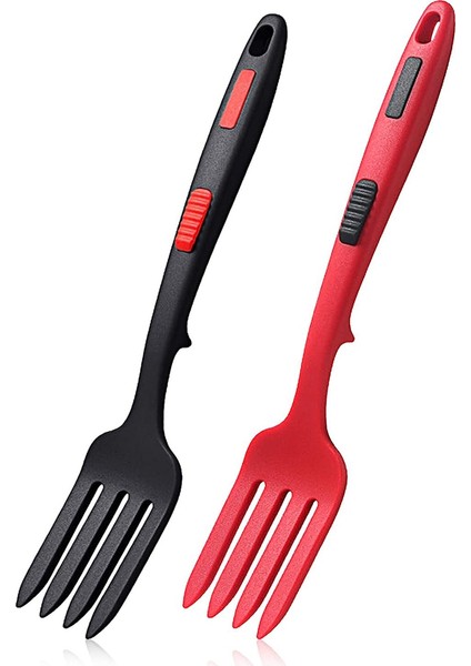 Silikon Esnek Çatal, Isıya Dayanıklı Pişirme Çatal Araçları Bulaşık Makinesinde Yıkanabilir Mutfak Çatal Mutfak Yapışmaz Çatal Mix Için (Yurt Dışından)