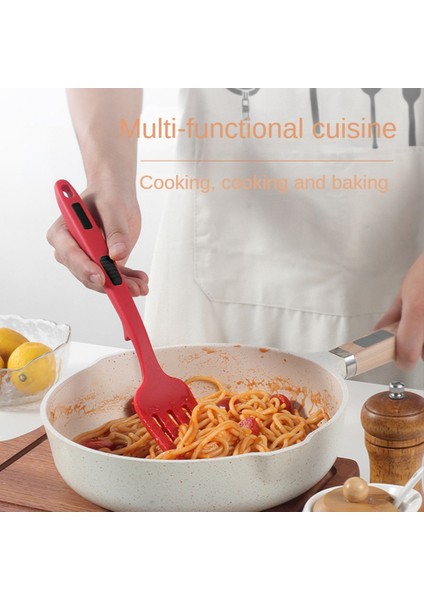 Silikon Esnek Çatal, Isıya Dayanıklı Pişirme Çatal Araçları Bulaşık Makinesinde Yıkanabilir Mutfak Çatal Mutfak Yapışmaz Çatal Mix Için (Yurt Dışından) indirimleri