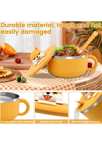 Ramen Kase Paslanmaz Çelik Erişte Kase Ramen Erişte Kase Taşınabilir Erişte Meyve Salatası Kase Pişirici Mutfak Sofra Takımı (Yurt Dışından) modelleri