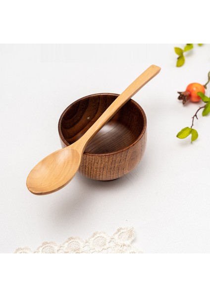 Bebek Besleme Kasesi Seti Bebek Yemek Tabağı Ahşap Çocuk Besleme Yemek Takımı Silikon Vantuz ile Ahşap Çatal Kaşık L (Yurt Dışından) indirimleri