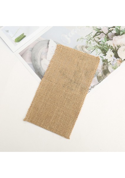 50 Adet Çuval Bezi Dantel Çatal Kese Hessian Rustik Noel Dekor Düğün Masa Dekorasyon Düğün Parti (Yurt Dışından) fırsatları