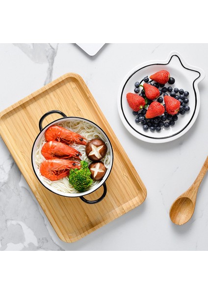 Japon Ev Erişte Kasesi Saplı Seramik Çorba Kasesi Salata Makarna Kasesi Mutfak Sofra Takımı Mikrodalga Fırın Pişirme Gereçleri-A (Yurt Dışından) indirimleri