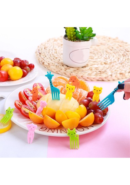 Çocuklar Için Hayvansal Yiyecek Seçimleri Karikatür Hayvan Bento Seçimleri Bento Kutusu Meyve Seçimleri Mini Çatal Seçimleri Yiyecek Kürdanları, E (Yurt Dışından) modelleri