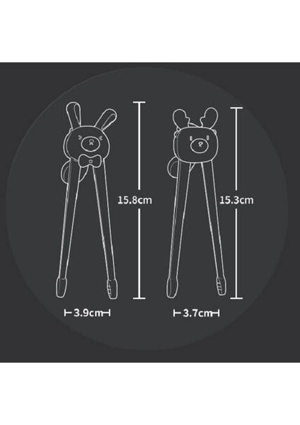 Çocuk Sofra Takımı Düzeltme Karikatür Eğitim Çubukları Bebek Gıda Takviyesi Taşınabilir Öğrenme Uygulama Çubukları B (Yurt Dışından) fiyatları