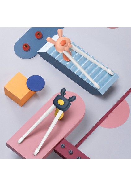 Çocuk Sofra Takımı Düzeltme Karikatür Eğitim Çubukları Bebek Gıda Takviyesi Taşınabilir Öğrenme Uygulama Çubukları B (Yurt Dışından) indirimleri