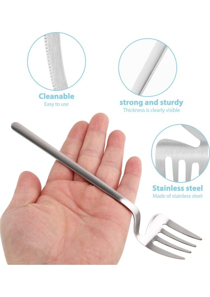 Mat Çatal Bıçak Takımı, Paslanmaz Çelik Yemek Sofra Takımı, Sofra Takımı Seti, Bıçak Çatal Kaşık Yemek Takımı Seti Parti Seti (Gümüş, 4 Parça) (Yurt Dışından) indirimleri