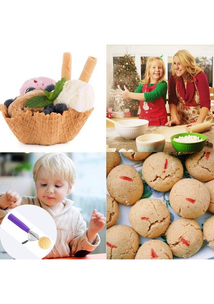 Bölünmüş Kepçe, 3 Parça Kurabiye Kaşığı, Dondurma Kaşığı, Çatal Kaşık Kaşığı, Cupcake Kaşığı (Yurt Dışından) fırsatları