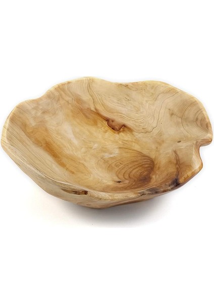 Ahşap Meyve Salatası Servis Kasesi El Oyması Kök Kaseler Yaratıcı Oturma Odası Gerçek Ahşap Şeker Kase 20-24 cm (Yurt Dışından) fırsatları