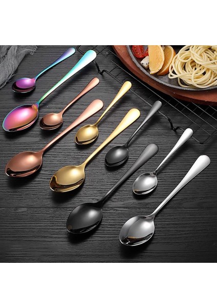 Iskandinav Çatal Bıçak Takımı 24 Adet Raf Seti Paslanmaz Çelik Çatal Bıçak Kaşık Seti Raf ile Bıçak Çatal Kaşık Çay Kaşığı Cutleries Gül Altın (Yurt Dışından) fiyatları