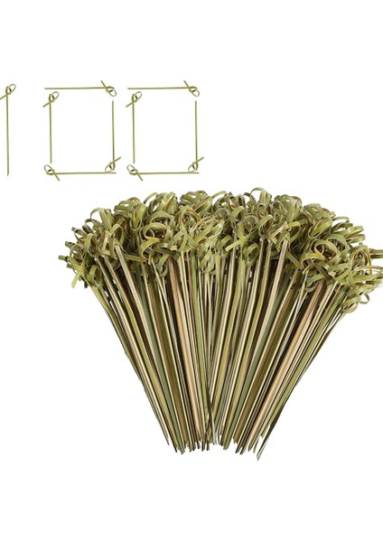 200 Adet Bambu Kokteyl Çubukları Toplu Dekorasyon, 4.7 Inç Bambu Meyve Kabob Şiş Yiyecek Kürdanları Bambu (Yurt Dışından)