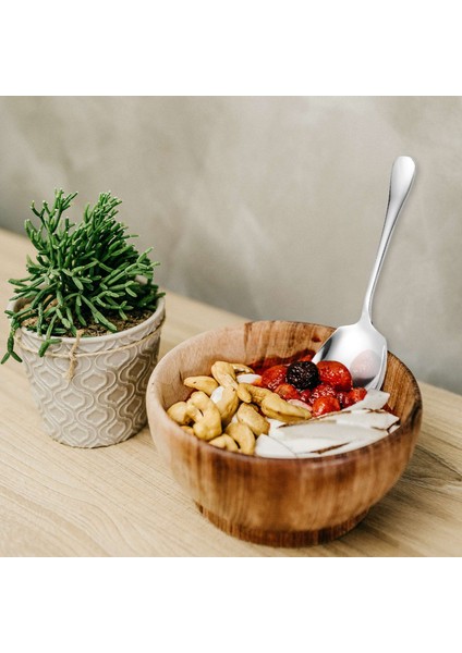 Akşam Yemeği Kaşık Seti, Paslanmaz Çelik Büfe Ziyafet Kaşığı, Catering, Restoran Servis Sofra Takımı, 6 Parça (Yurt Dışından) fırsatları