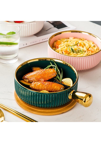 Saplı Seramik Pişirme Kabı Nordic Phnom Penh Meyve Kabı Salata Kabı Ev Yemek Masası Beyaz (Yurt Dışından) fiyatları