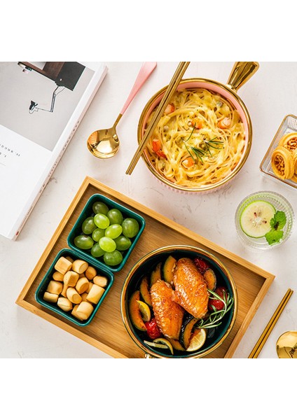 Saplı Seramik Pişirme Kabı Nordic Phnom Penh Meyve Kabı Salata Kabı Ev Yemek Masası Beyaz (Yurt Dışından) fırsatları