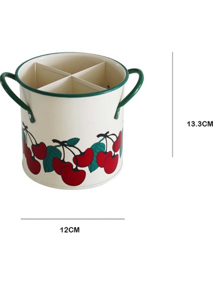 Vintage Kaşık Destekleri ve Tencere Klipsleri Mutfak Eşyaları Saklama Kutusu Tencere Çubuk Tutucu Sofra Takımı Kova Metal Kutular B (Yurt Dışından) fiyatları