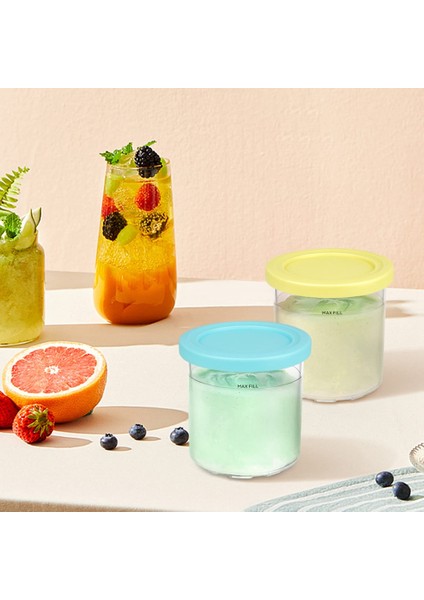 Dondurma Pint Fincan Ninja NC299AM C300S NC301 Serisi Dondurma Makineleri Şerbet Gelato Konteyner Depolama Gıda Dondurucu (Yurt Dışından) fiyatları