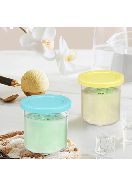 Dondurma Pint Fincan Ninja NC299AM C300S NC301 Serisi Dondurma Makineleri Şerbet Gelato Konteyner Depolama Gıda Dondurucu (Yurt Dışından) indirimleri