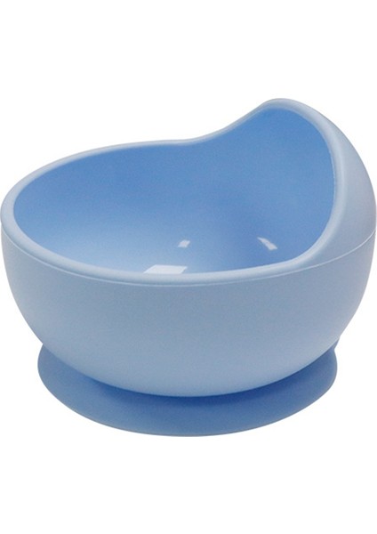 Silikon Bebek Besleme Kasesi Su Geçirmez Bebek Öğrenme Vantuz Ek Yiyecek Kasesi Mavi (Yurt Dışından)