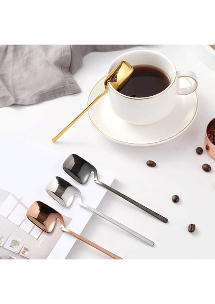 8 Adet Paslanmaz Çelik Kaşık Çatal Retro Kahve Şeker Tatlı Kek Dondurma Kaşığı Karıştırma Kaşık Çatal Seti, Renkli (Yurt Dışından) fiyatları