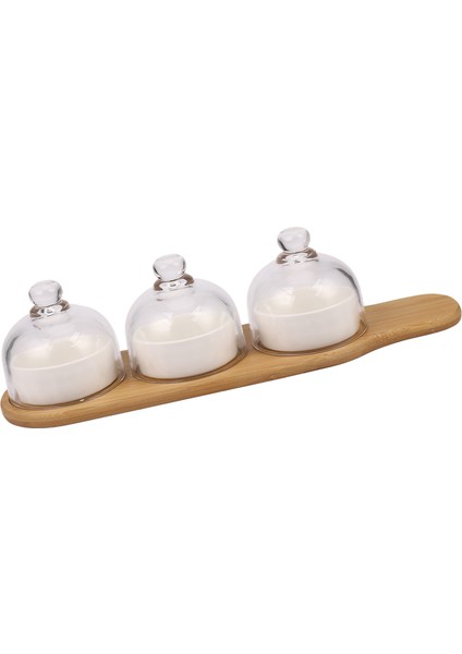 Seramik Tatlı Kasesi Meyve Tabağı Atıştırmalık Tabağı Meyve Salatası Dondurma Kasesi Puding Kupası Bambu Tepsi Cam Kapak (Yurt Dışından) indirimleri