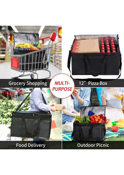 Yalıtımlı Gıda/pizza Dağıtım Çantası Yalıtımlı Bakkal Yeniden Kullanılabilir Alışveriş Çantaları Yalıtımlı Soğutucu Çantalar (Yurt Dışından) modelleri
