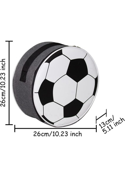 Askılı Futbol Öğle Yemeği Çantası, Okul Piknik Kampı Açık Hava Için Yeniden Kullanılabilir Yuvarlak Termal Çantalar - Siyah (Yurt Dışından) modelleri