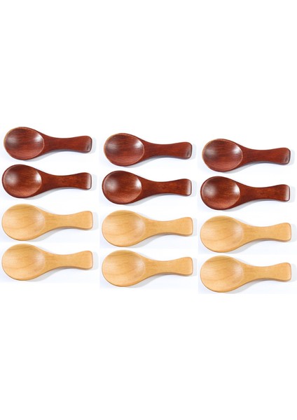 12 Adet Küçük Ahşap Kaşıklar, Kavanozlar Için 3.2 Inç Küçük Ahşap Kaşıklar, Küçük Kahve Şeker Reçel Hardal Için Mini Ahşap Çay Kaşıkları (Yurt Dışından)
