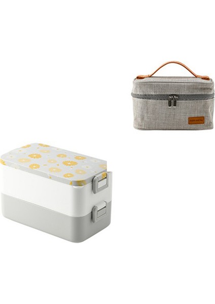 Sevimli Kız Öğle Yemeği Kutusu Plastik Bento Kutusu Kadınlar Için Ofis Kullanımı Kadın Yemek Hazırlama Kutusu Gıda Konteyner Gri (Yurt Dışından) modelleri