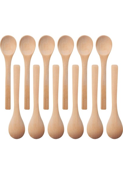 30 Parça Mini Tahta Kaşık Küçük Çorba Kaşığı Servis Kaşığı Çeşniler Kaşık Ahşap Bal Çay Kaşığı Ahşap Renk (Yurt Dışından)