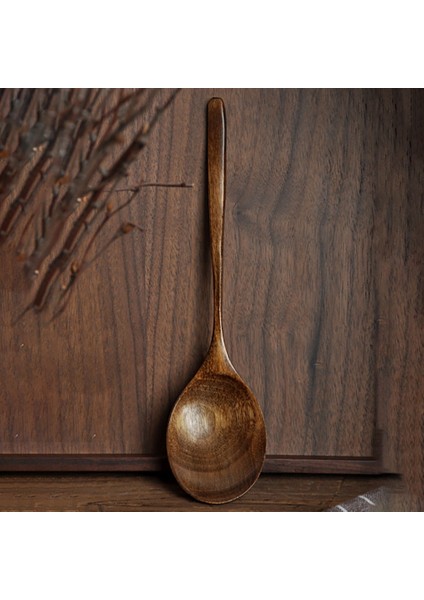 Vintage Çin Tarzı El Işi Ahşap Çorba Kaşığı 2'li Set, Akşam Yemeği, Salata Tatlıları, Atıştırmalıklar, Pilav, Çorba, Meyve (Yurt Dışından) indirimleri