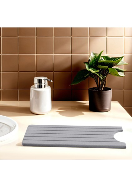 Mutfak Lavabosu Için Musluk Matı, Musluk Matı, Mutfak Tezgahı Için Kurutma Matı, Mutfak Lavabosu Sıçrama Koruyucu, Kurutma Matı 60X10CM (Yurt Dışından)