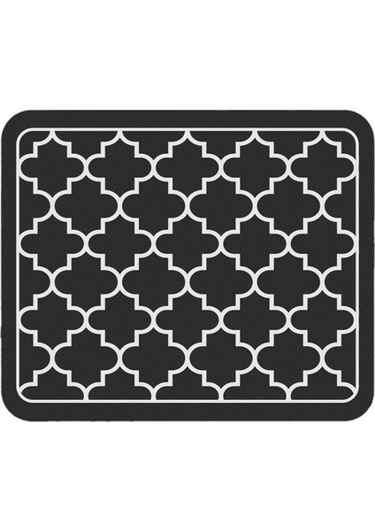 Kahve Matı Emici Bulaşık Kurutma Matı Mutfak Tezgahı Için-Kahve Aksesuarları Kahve Makinesinin Altına Uygun Siyah 50X30CM (Yurt Dışından)