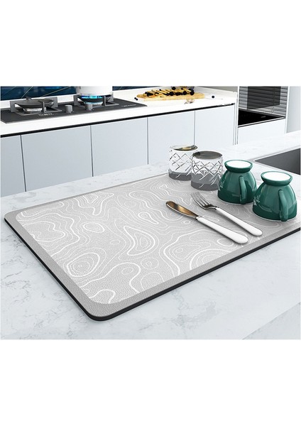 Drain Pad Kauçuk Bulaşık Kurutma Matı Süper Emici Süzgeç Matları Sofra Takımı Şişe Halıları Mutfak Yemek Takımı Placemat 50X60CM (Yurt Dışından) fırsatları