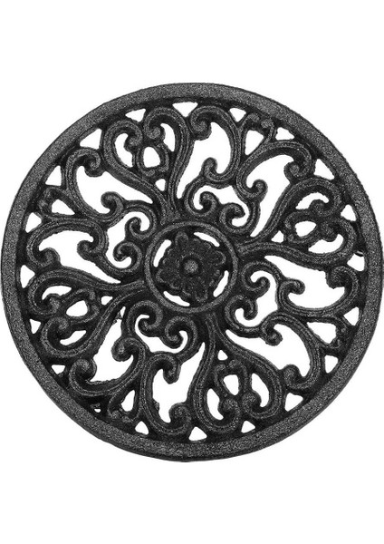 Yuvarlak Dökme Demir Trivet 6.7 Inç Demir Isı Yalıtım Trivet Kaymaz Potholders Mutfak Yemek Masası Dekor Için (Yurt Dışından)