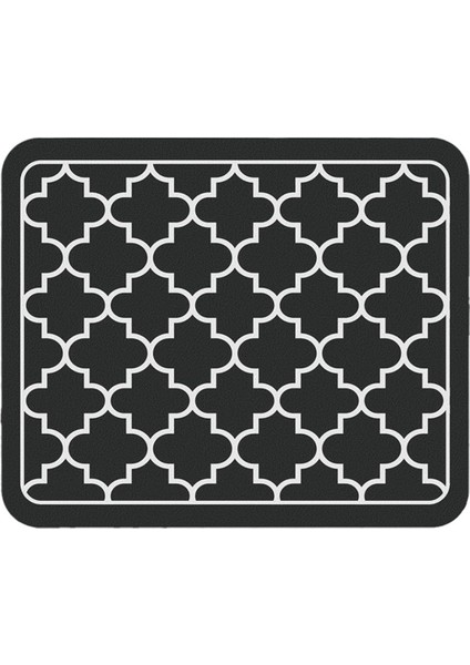Kahve Matı Emici Bulaşık Kurutma Matı Mutfak Tezgahı Için-Kahve Aksesuarları Kahve Makinesinin Altına Uygun Siyah 40X30CM (Yurt Dışından)