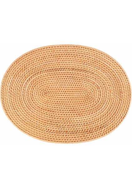 Oval Rattan Servis Altlığı,doğal Rattan El Dokuma,çay Töreni Aksesuarları,yemek Odası, Mutfak, Oturma Odasına Uygun (Yurt Dışından)