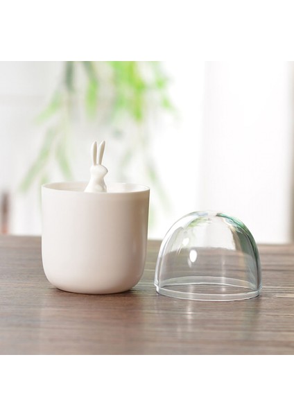 Pamuklu Çubuk Tutucu, Küçük Q-Tips Kürdan Saklama Düzenleyici (Tavşan) (Yurt Dışından)