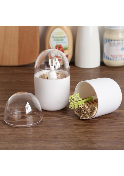 Pamuklu Çubuk Tutucu, Küçük Q-Tips Kürdan Saklama Düzenleyici (Tavşan) (Yurt Dışından)