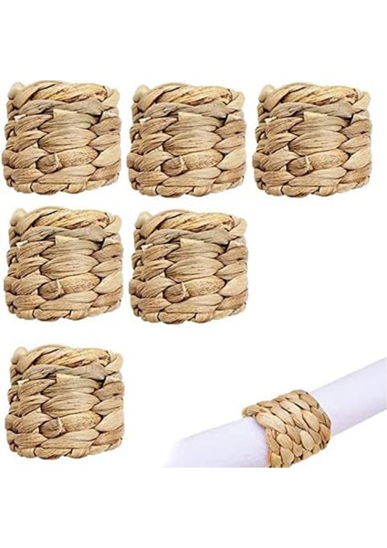 6 Parça Dokuma Peçete Halkası Seti, Rustik Peçete Halkası, El Yapımı Peçete Halkası, Doğal Peçete Halkası, Masa Dekorasyonu Için (Yurt Dışından) fiyatları